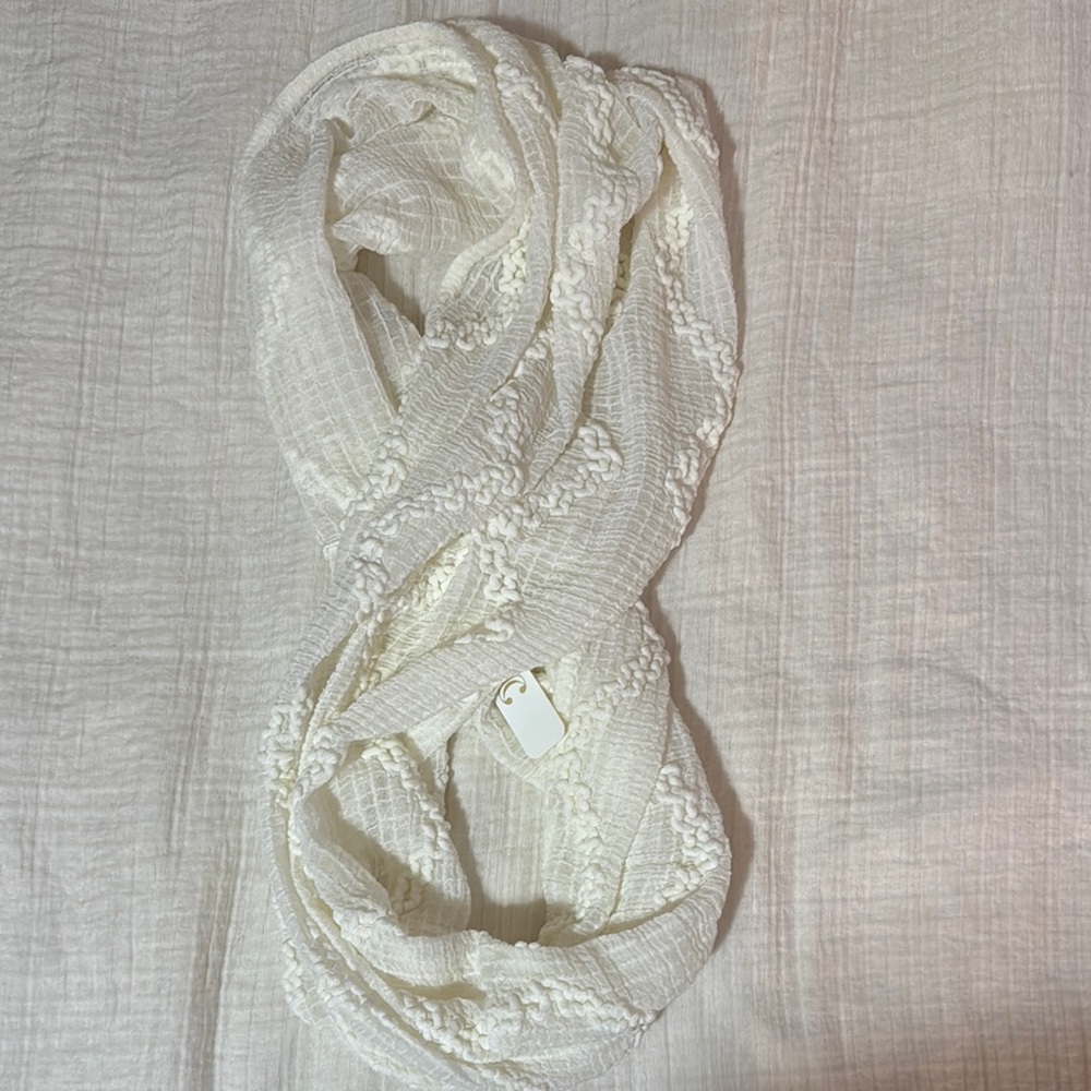 White Infinity Scarf